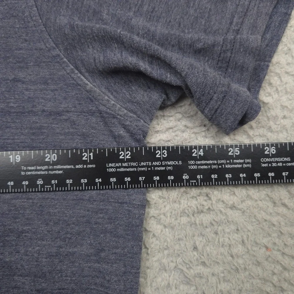 The North Face Polo Shirt Mens Large Gray Slub Knit Pocket Casual Outdoor